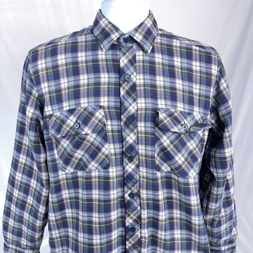 Vintage Outreach Jacket Men's Small Plaid Quilted Lined Shacket Button Shirt
